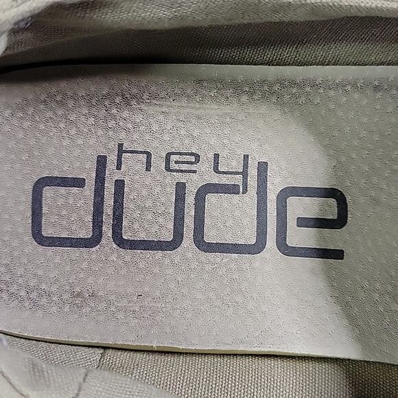 Hey Dude Wendy Grey Slip On Tie Loafers Womens Size 10 - Picture 9 of 10